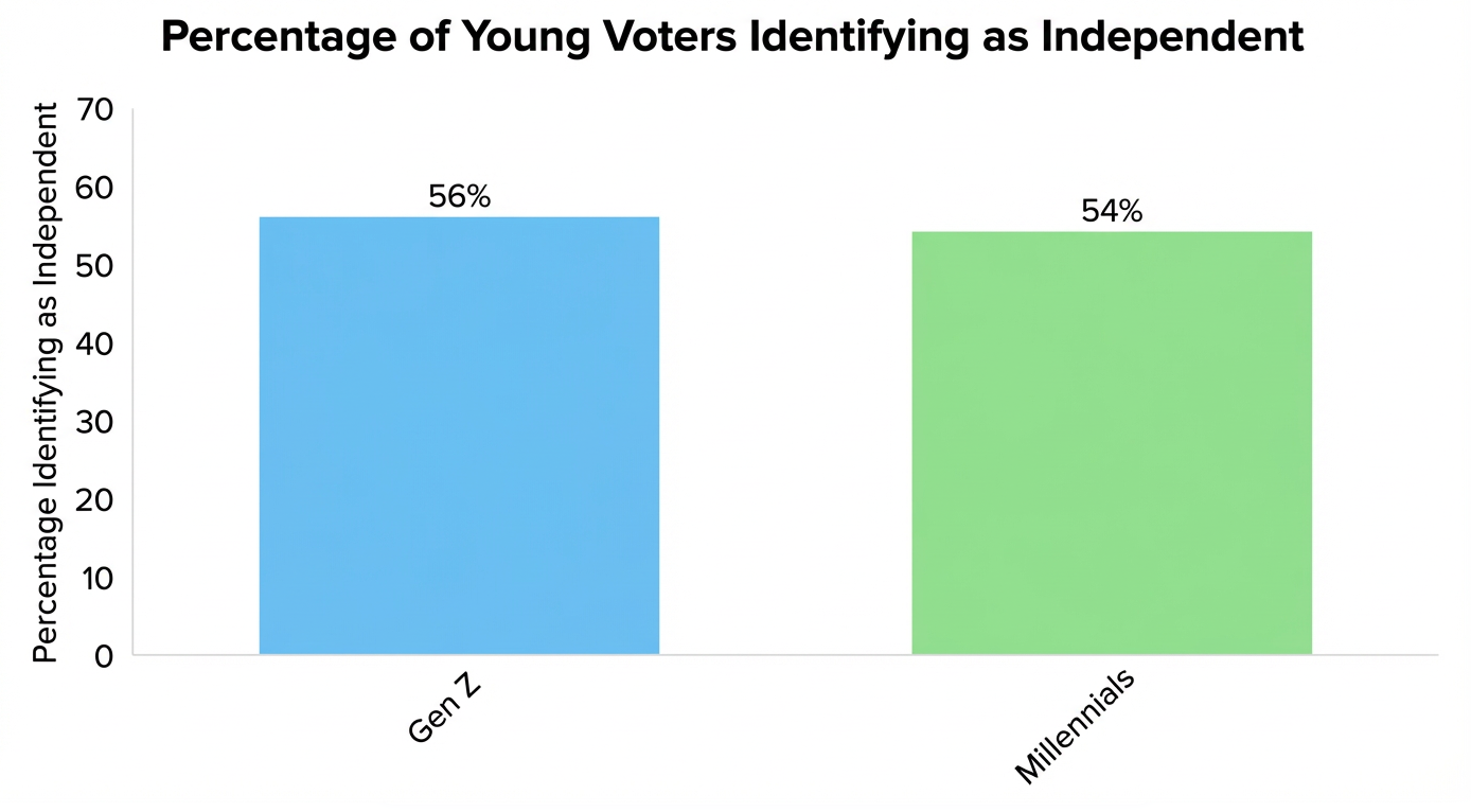 Record 45% of Americans Now Identify as Independent, With Young Voters ...