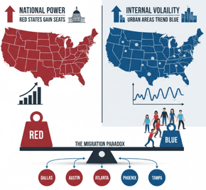 Red States to Gain, Blue States to Lose in 2030 House Reshuffle