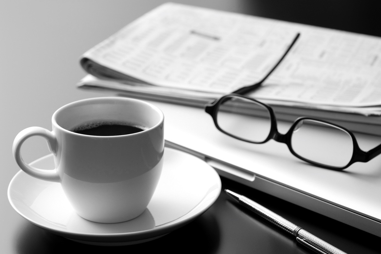 coffee and laptop
